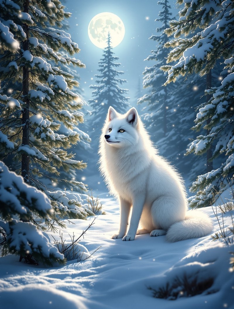 月下雪狐 - 八戒影视冬林片库 月下雪狐 冬林悬情影视海报